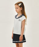 KIDS SAILOR AEROCOOL TEE IN WHITE image 2