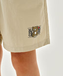 KIDS BEAR CLASSIC LOGO SHORTS IN BEIGE image 2