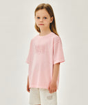 KIDS CLASSIC LOGO DYEING OVERSIZED TEE IN LIGHT PINK image 2