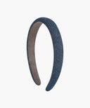 REGULAR LOGO SLIM DENIM HAIRBAND IN INDIGO image 2