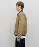 GRAPHIC EMBROIDERY COTTON BOMBER JACKET IN BEIGE image 2