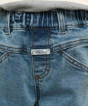 KIDS X-POCKET TAPERED DENIM PANTS IN BLUE image 2