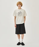 M EASY HALF PANTS IN CHARCOAL GREY image 2