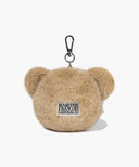 KIDS BEAR POUCH KEYRING IN BEIGE image 8