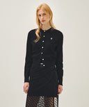 W BASIC KNIT CARDIGAN SETUP IN BLACK image 2