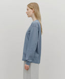 CLASSIC LOGO LONG SLEEVE IN ASH BLUE image 2