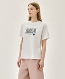 STAMP CLASSIC LOGO TEE IN WHITE image 2