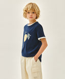 KIDS CITRON RINGER TEE IN BLUE image 2