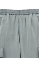PIGMENT DYED CARGO PANTS FOR WOMEN IN LIGHT GRAY image 4