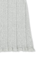 OPEN BACK RIBBED KNIT DRESS IN LIGHT GRAY image 15
