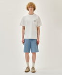M MARINE DENIM EASY SHORTS IN LIGHT BLUE image 3