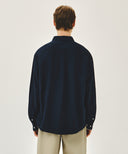 CLASSIC LOGO LINEN SHIRT IN NAVY image 3