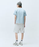 CLASSIC LOGO SWEAT SHORTS IN LIGHT HEATHER GREY