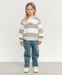 KIDS X-POCKET TAPERED DENIM PANTS IN BLUE image 3