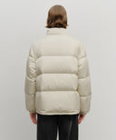 CLASSIC LOGO DOWN JACKET IN LIGHT BEIGE image 3