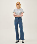 W BOOT-CUT DENIM PANTS IN BLUE image 3