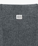 CIRCLE LOGO SHAWL MUFFLER IN CHARCOAL GREY image 3