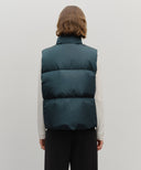 CLASSIC LOGO DOWN VEST IN DARK TEAL image 3