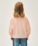 KIDS W LACE COLLAR CARDIGAN IN PINK image 3