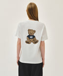 DOODLE BEAR TEE IN WASHED BLACK image 3