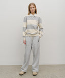 LOOSE FIT CREST SYMBOL SWEAT PANTS IN HEATHER GREY image 9