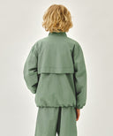 KIDS LETTERING LOGO WINDBREAKER IN KHAKI image 3