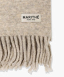 FUZZY SOLID KNIT MUFFLER IN OATMEAL image 3