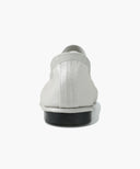 W BANDING RIBBON FLAT SHOES IN SILVER image 5