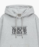 CLASSIC LOGO HOODIE IN LIGHT HEATHER GREY image 3