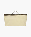 CLASSIC LOGO TOTE BAG IN LIGHT BEIGE image 3
