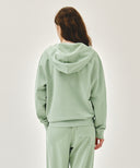 CLASSIC LOGO DYEING HOODIE ZIPUP IN MINT image 3