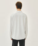 CLASSIC LOGO LINEN SHIRT IN WHITE image 9