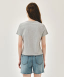 [REGEN] W FRENCH FRUIT SHOP GRAPHIC TEE IN HEATHER GREY image 3