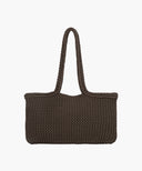 CLASSIC LOGO NET SHOULDER BAG IN DARK BROWN image 3