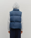 CLASSIC LOGO DENIM DOWN VEST IN DARK BLUE image 3