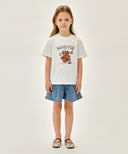 KIDS W DENIM SHORTS IN BLUE image 3
