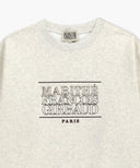 STITCH CLASSIC LOGO SWEATSHIRT (BRUSHED) IN OATMEAL image 3