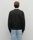DOODLE BEAR KNIT PULLOVER IN NAVY image 3