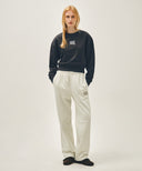 CLASSIC LOGO SWEAT PANTS IN OATMEAL image 9