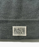 CLASSIC LOGO BEANIE IN GRAY image 3