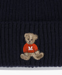 DOODLE BEAR BEANIE IN NAVY image 3