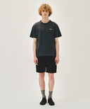 CLASSIC LOGO SWEAT SHORTS IN BLACK image 3