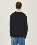 DOODLE CLASSIC LOGO LONG SLEEVE TEE IN NAVY image 3