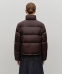 W BASIC CROP DOWN JACKET IN BURGUNDY image 3