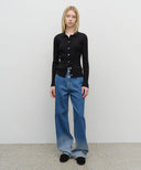 W GRADATION DENIM PANTS IN BLUE image 6