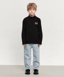KIDS X-POCKET TAPERED DENIM PANTS IN LIGHT BLUE image 3