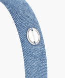 REGULAR LOGO SLIM DENIM HAIRBAND IN BLUE image 3
