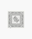 CLASSIC LOGO BANDANA SCARF IN WHITE image 2