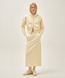 W CLASSIC LOGO SWEAT LONG SKIRT IN BUTTER image 3