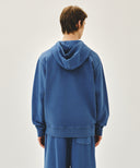 CLASSIC LOGO DYEING HOODIE ZIPUP IN BLUE image 3
